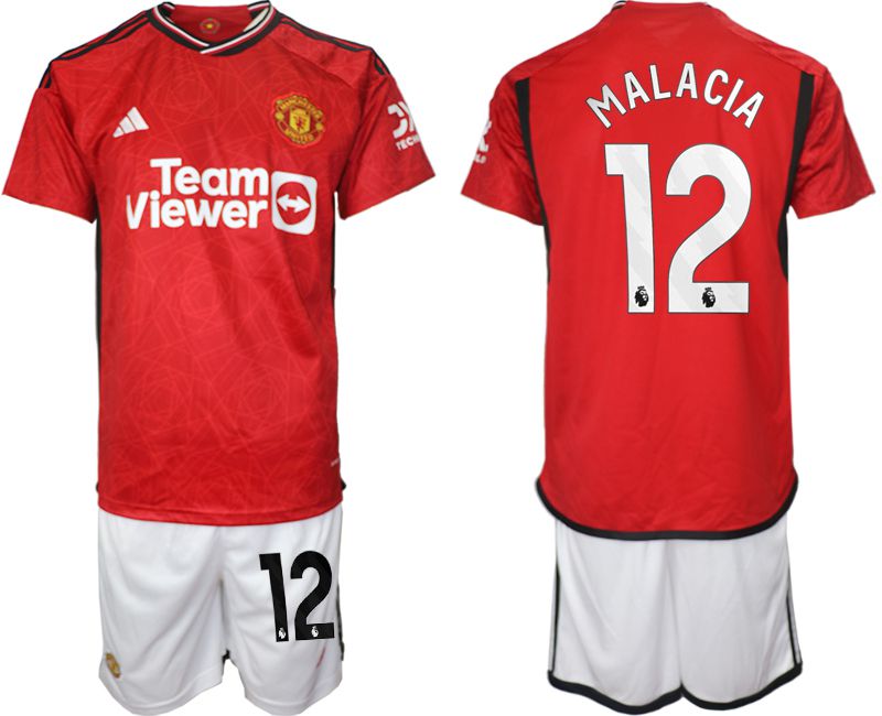 Men 2023-2024 Club Manchester United home red #12 Soccer Jersey->->Soccer Club Jersey